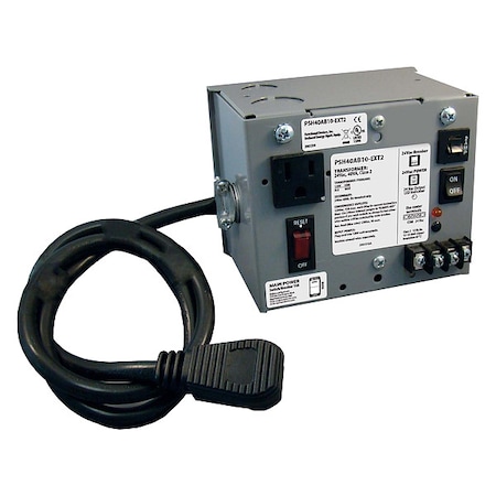Functional Devices-Rib Class 2 Transformer, 40 VA, NEMA 1, 24V AC, 120V AC PSH40AB10-EXT2