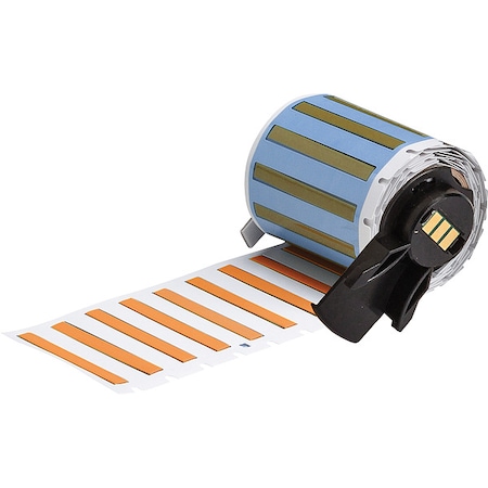 Brady SleeveLabel, Orange, Polyolefin, 1-3/4inW M6-094-175-342-OR