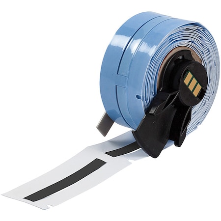 Brady Sleeve Label, Black, Polyolefin, 2 in W M6-125-2-342-BK-R