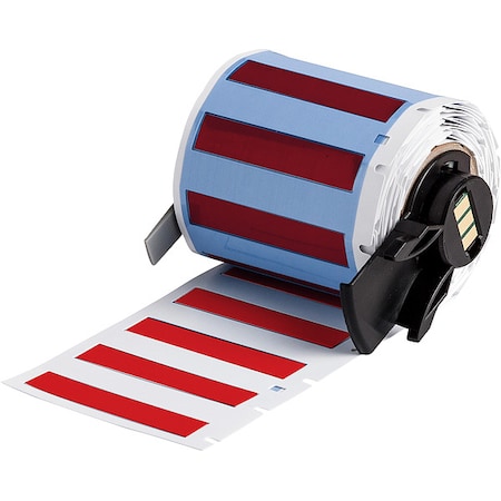 Brady SleeveLabel, Red, Polyolefin, 1-3/4inW M6-187-175-342-RD