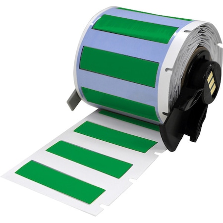 Brady SleeveLabel, Green, Polyolefin, 1-3/4inW M6-250-175-342-GR