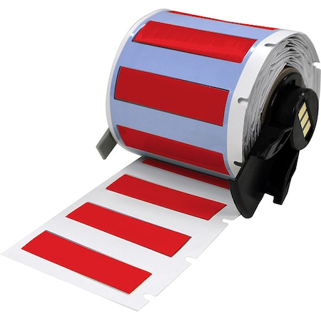 Brady SleeveLabel, Red, Polyolefin, 1-3/4inW M6-250-175-342-RD