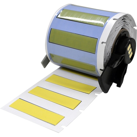 Brady SleeveLabel, Yellow, Polyolefin, 1-3/4inW M6-250-175-342-YL