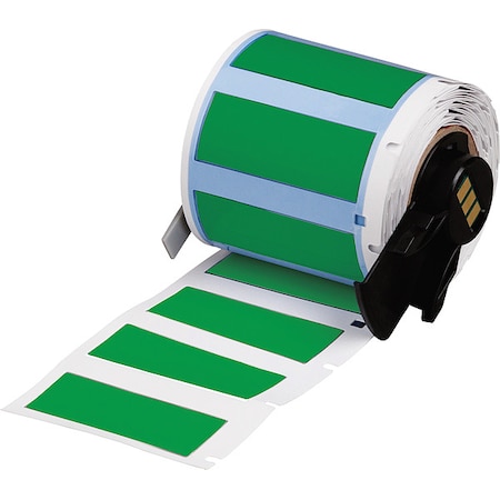 Brady SleeveLabel, Green, Polyolefin, 1-3/4inW M6-375-175-342-GR