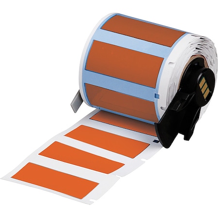 Brady SleeveLabel, Orange, Polyolefin, 1-3/4inW M6-375-175-342-OR