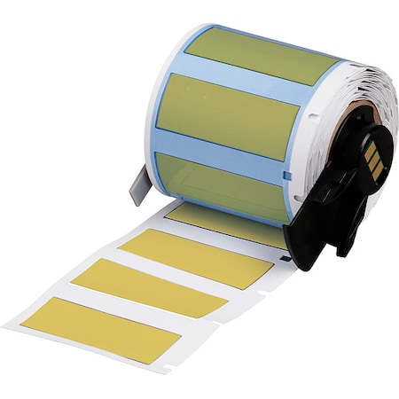 Brady SleeveLabel, Yellow, Polyolefin, 1-3/4inW M6-375-175-342-YL