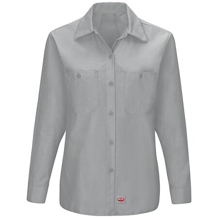 Red Kap Women's Work Shirt, Gray, XL SX11GY RG XL