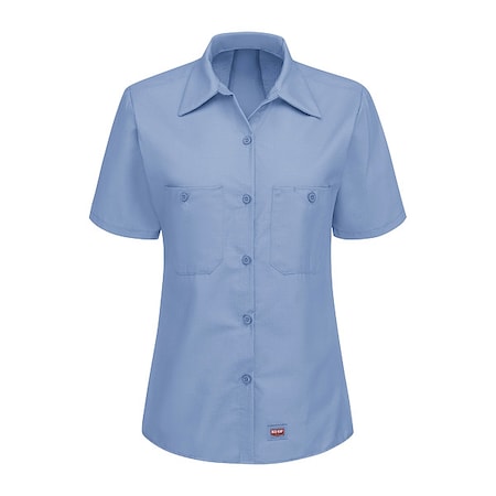 Red Kap Women's Work Shirt, Light Blue, 2XL SX21LB SS XXL