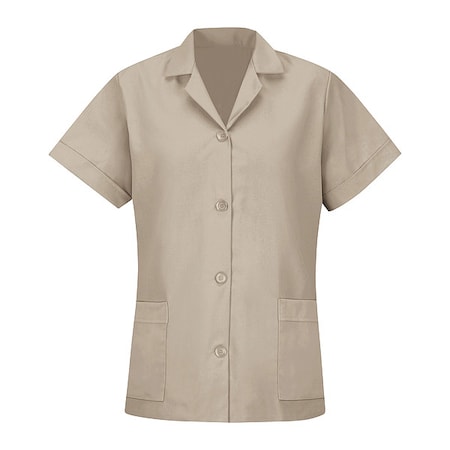 Red Kap Wmns Ss Tan Poplin Smock TP23TN SS M