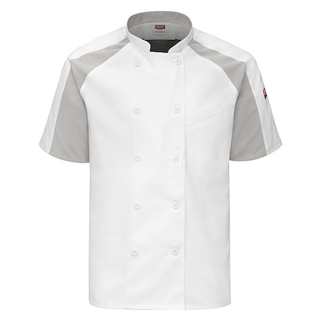 Red Kap Chef Coat, S, White 052MWH SS S