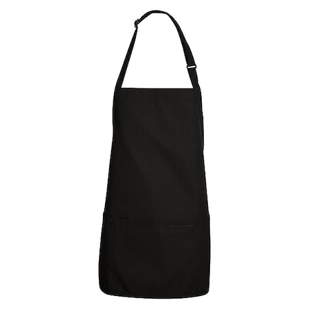 Red Kap 1920Bk/Black Bib Apron TT32BK 28 24