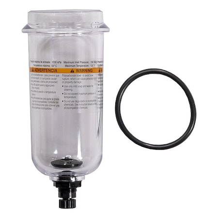 Parker FRL Replacement Bowl, Polycarbonate PS832P