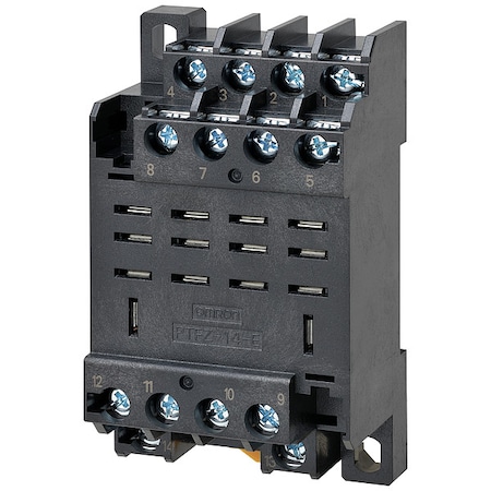 Omron Relay Socket, Square, 14 Pins, 15 A PTFZ-14-E