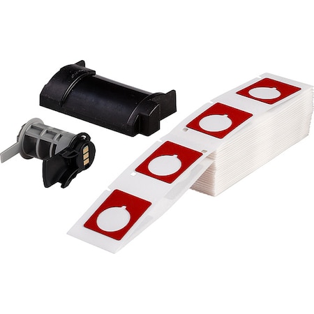 Brady Pre-Cut Label Stock Roll, Red, Gloss M6-167-593-RD