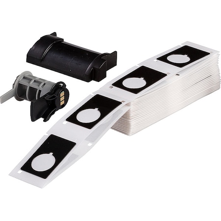 Brady Pre-Cut Label Stock Roll, Black, Gloss M6-168-593-BK