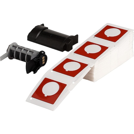Brady Pre-Cut Label Stock Roll, Red, Gloss M6-169-593-RD