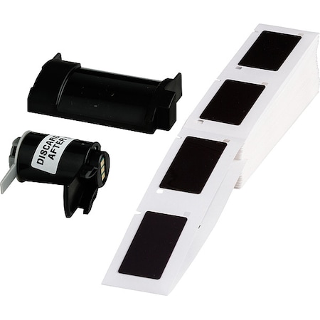Brady Pre-Cut Label Stock Roll, Black, Gloss M6-173-593-BK
