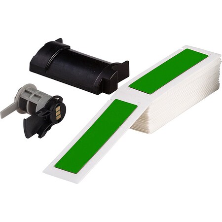 Brady Pre-Cut Label Stock Roll, Green, Gloss M6-174-593-GN
