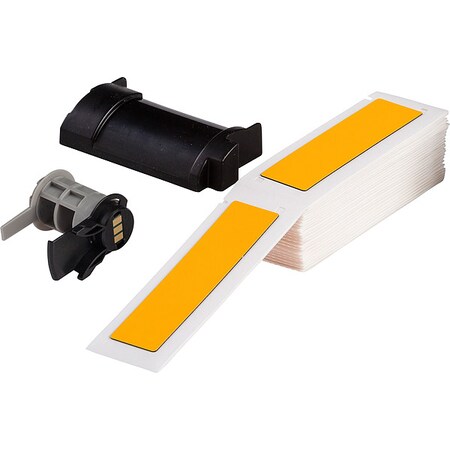 Brady Pre-Cut Label Stock Roll, Yellow, Gloss M6-174-593-YL
