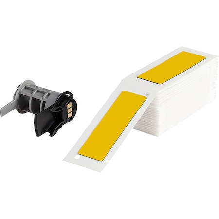 Brady Pre-Cut Label Stock Roll, Yellow, Gloss M6-176-593-YL