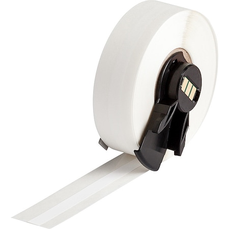 Brady ContinuousLabelStock, White, Matte, 1/4inW M6C-250-489
