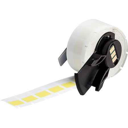 Brady WraparoundLabel, Yellow, Vinyl, 1/2inW M6-11-427-YL