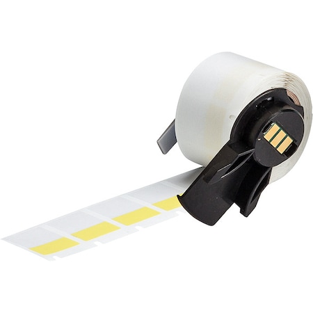 Brady WraparoundLabel, Yellow, Vinyl, 3/4inW M6-18-427-YL