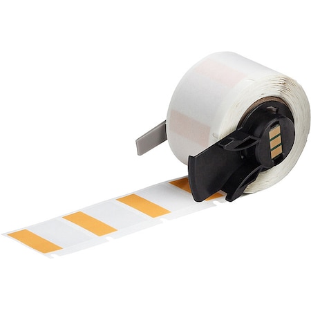 Brady Wraparound Label, Orange, Vinyl, 1 in W M6-19-427-OR