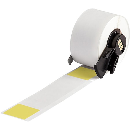 Brady Wraparound Label, Yellow, Vinyl, 1 in W M6-23-427-YL