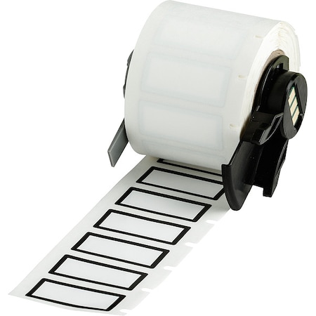 Brady Pre-Cut Label Stock Roll, White, Gloss M6-24-423-BK