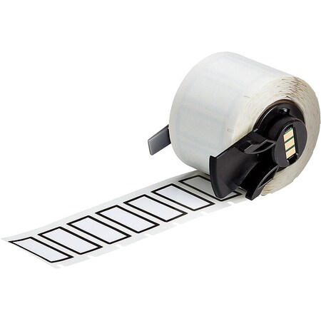 Brady Pre-Cut Label Stock Roll, White, Gloss M6-24-483-BK