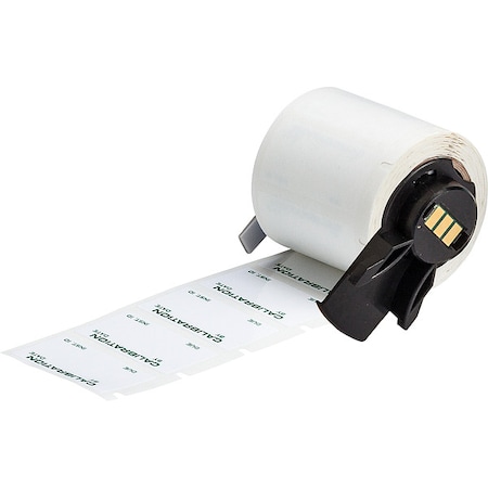 Brady Pre-CutLabelStockRoll, Green/White, Gloss M6-30-423-CALI