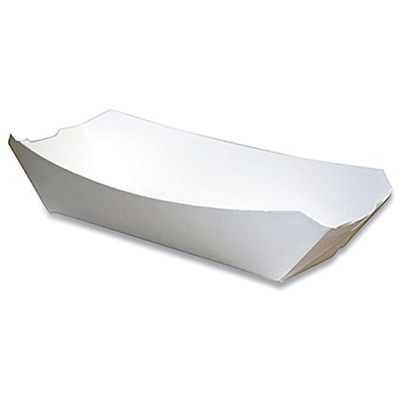 Pactiv Disp Food Tray, White, 6 in W, PK300 000000000000023863