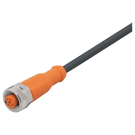 Ifm Single-Ended Cordset, 10 m L Cable EVC003