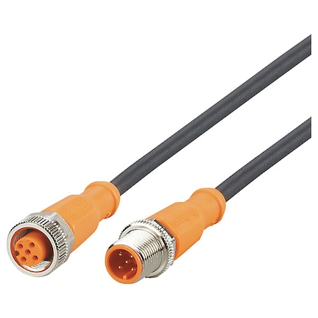 Ifm Double-Ended Cordset, 5 m L Cable EVC059