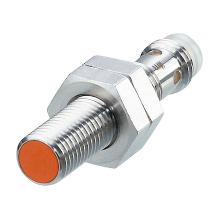 Ifm Cylindrical, Inductive Proximity Sensor, 8 mm Dia., Brass, M8, 2, 3 Wires, Shielded IE5338