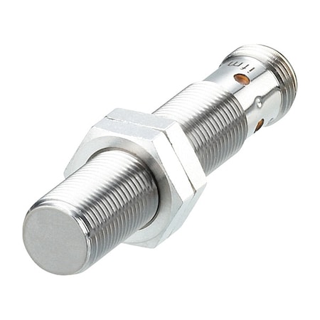 Ifm Cylindrical, Inductive Proximity Sensor, 12 mm Dia., Stainless Steel, M12, 3 Wires, Shielded IFT240
