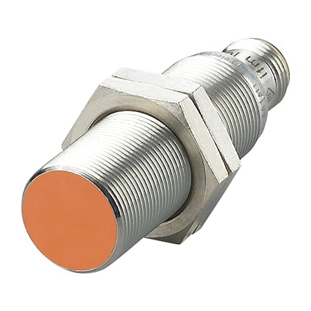Ifm Cylindrical, Inductive Proximity Sensor, 18 mm Dia., Brass, M12, 3 Wires, Shielded IGS232