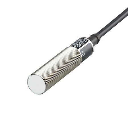Ifm Cylindrical, Inductive Proximity Sensor, 18 mm Dia., PBT/Stainless Steel, 2 m, Bare Wire, 2 Wires, Shielded IG0328