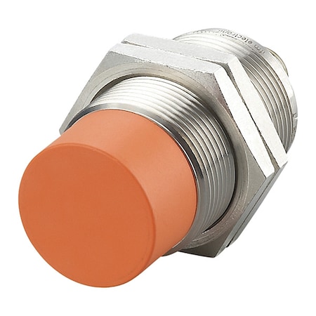 Ifm Cylindrical, Inductive Proximity Sensor, 30 mm Dia., Brass, M12, 3 Wires, Unshielded IIS227