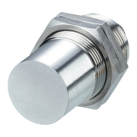 Ifm Cylindrical, Inductive Proximity Sensor, 30 mm Dia., Stainless Steel, M12, 3 Wires, Unshielded IIT231