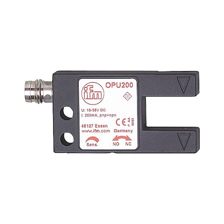 Ifm PhotoelectricSensor, Diffuse, NPNandPNP OPU200
