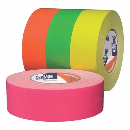 Shurtape DuctTape, Yellow, 60-1/8ydL, 1-7/8inW 105500