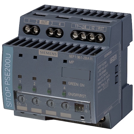 Siemens Electronic Diagnostic Module, 22/30V DC, 24V DC, 288W, 12A, DIN Rail 6EP1961-2BA11