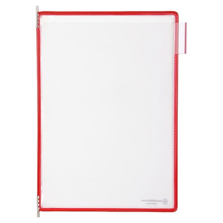 Tarifold Pivoting Pockets, Red, PK10 P030