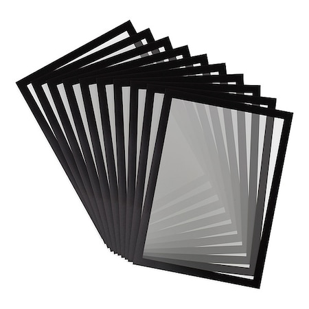 Tarifold Sign Holder, Black, PVC, PK5 P19630BLACK