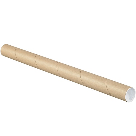 Crownhill Mailing Tube, 6inLx1-1/2in.dia, Brown, PK50 P1506K
