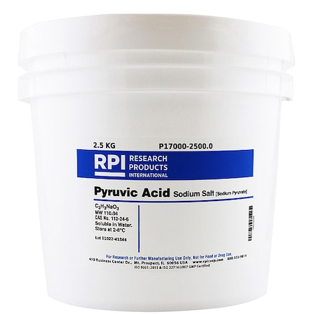 Rpi Pyruvic Acid Sodium Salt, 2.5Kg P17000-2500.0