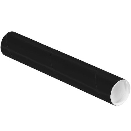 Crownhill Mailing Tube, 12inLx2in.dia, Black, PK50 P2012BL
