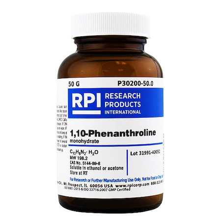 Rpi 1, 10-Phenanthroline, monohydrate, 50g P30200-50.0